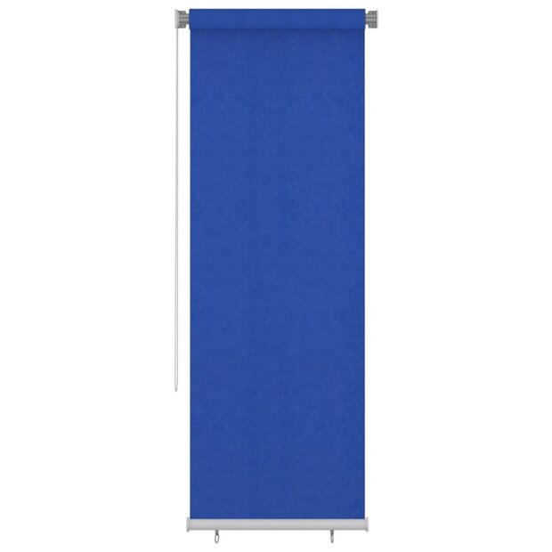 Rolgordijn voor buiten 80x230 cm HDPE blauw 1