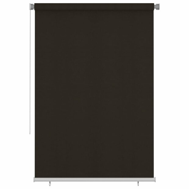 Rolgordijn voor buiten 160x230 cm HDPE bruin 1