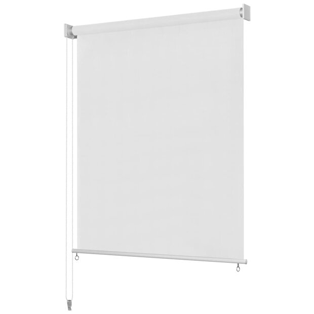 Rolgordijn voor buiten 120x230 cm wit 1