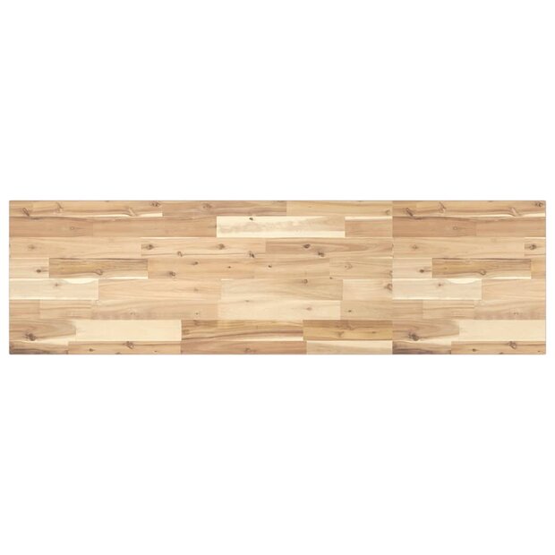 Wastafelblad 120x40x2 cm onbehandeld massief acaciahout 1