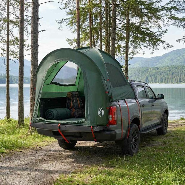 Autotent Legergroen 200 x 170 x 170 cm Polyester en staal 1