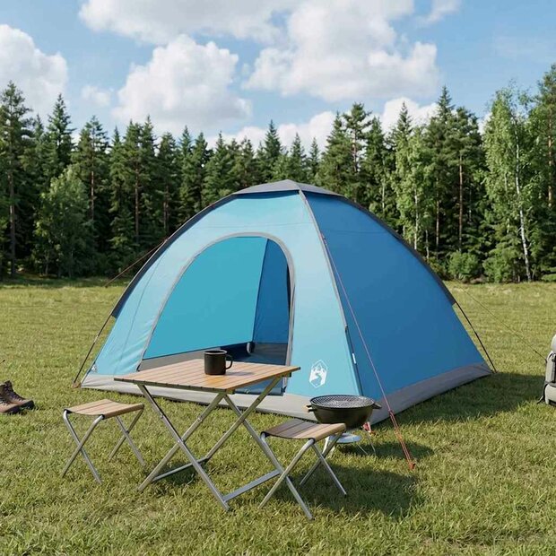 Kamperen tent met dak met luchtopening Blauw 275 x 215 x 125 cm 1