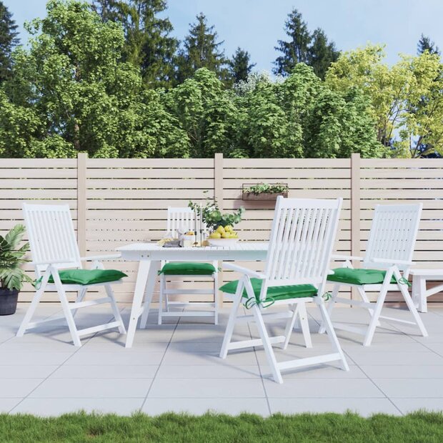 Stoelkussens 4 st 50x50x7 cm oxford stof groen 1