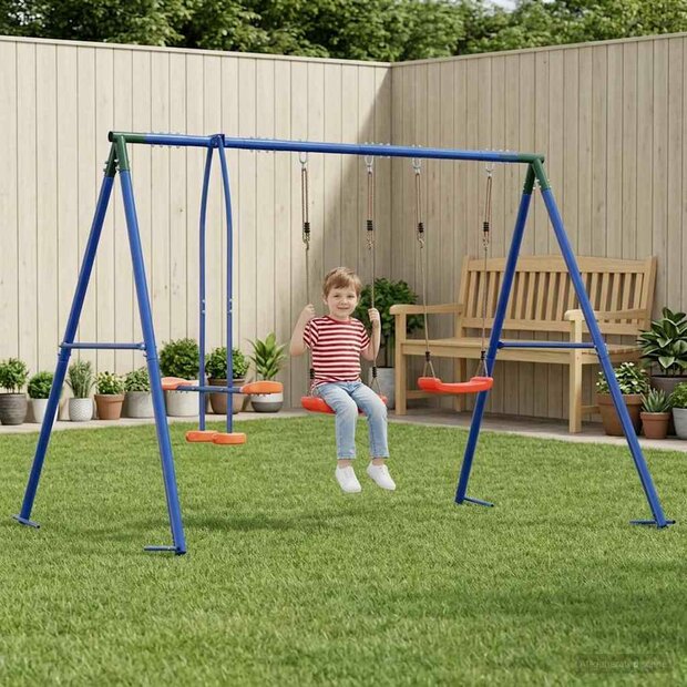 Buiten Schommelset Multikleur 263 x 185 x 185 cm Staal en PE 1