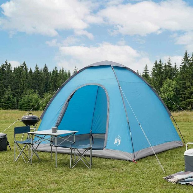Kamperen tent met dak met luchtopening Blauw 190 x 140 x 105 cm 1