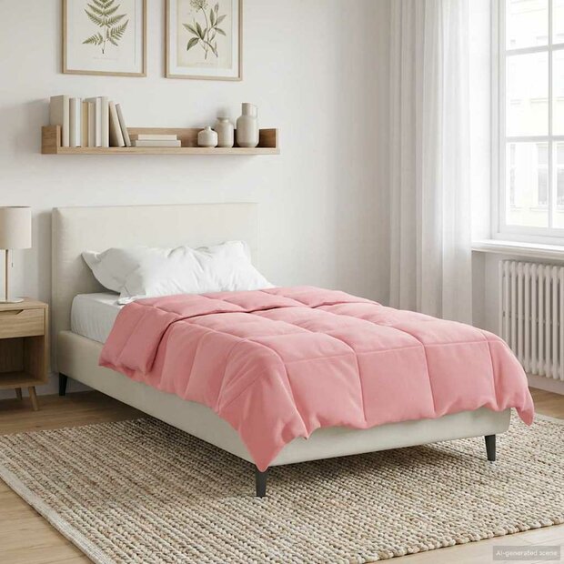 Zomer Dekbed Gekwilt Roze 135 x 200 cm Microfiber 1