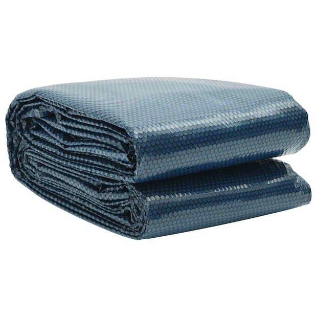 Zwembadfolie solar drijvend 549 cm PE zwart en blauw 1