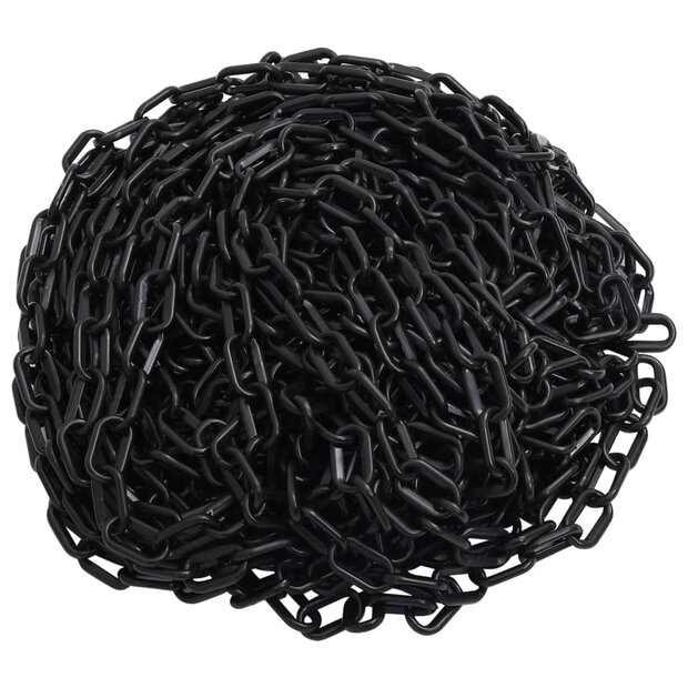 Veiligheidsketting &amp;Oslash; 8 mm 100 m kunststof zwart 1