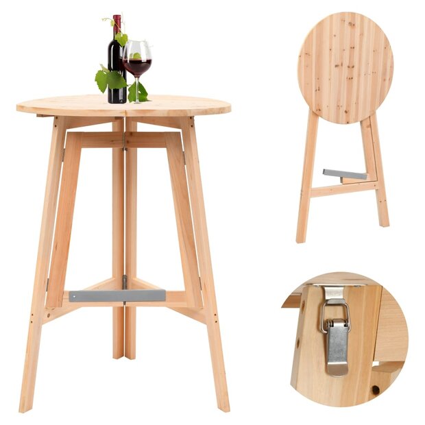 Bartafel inklapbaar 78 cm vurenhout 1