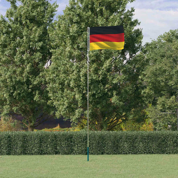 Vlag met vlaggenmast Duitsland 5,5 m aluminium 1