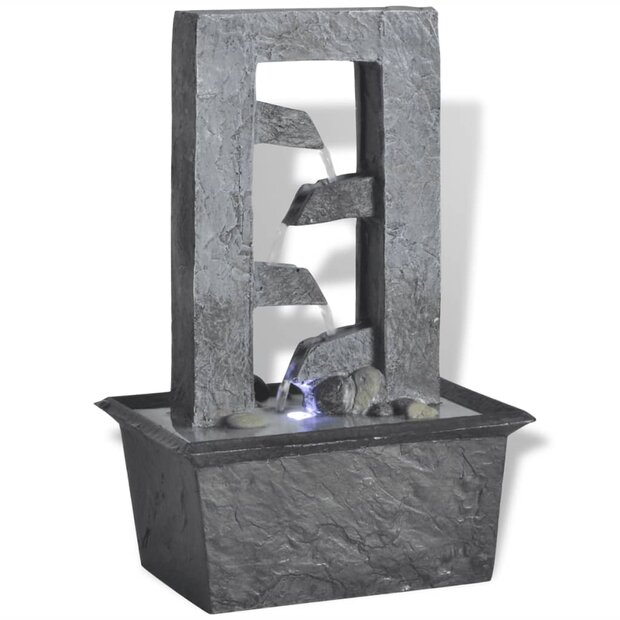 Kamerfontein met LED-licht polyresin 1