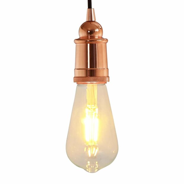 Lampfitting 2 stuks ros&amp;eacute;goud E27 1