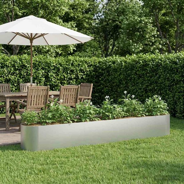 Verhoogd Tuinbed Gegalvaniseerd staal 280 x 40 x 40 cm 1