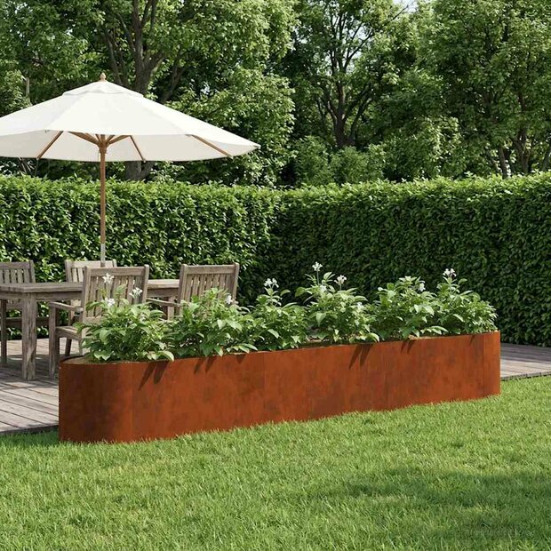Verhoogd Tuinbed weervast staal 300 x 40 x 40 cm Staal 1