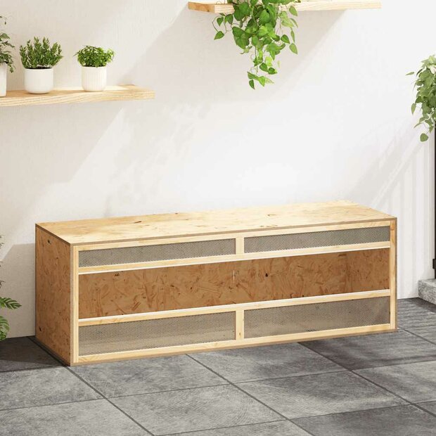 Terrarium 144x46x48 cm bewerkt hout 1