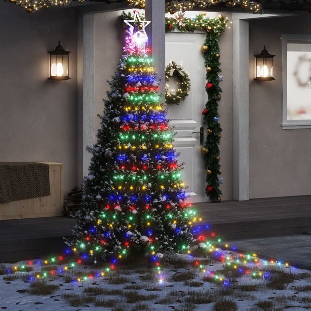 Kerstboomverlichting 320 kleurrijke LED&amp;apos;s 375 cm 1