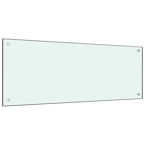 Spatscherm keuken 100x40 cm gehard glas melkwit 1