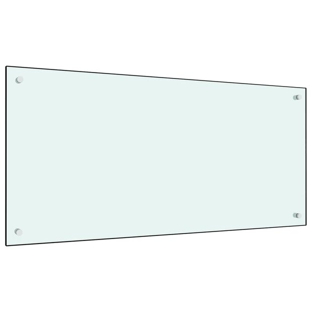 Spatscherm keuken 100x50 cm gehard glas melkwit 1
