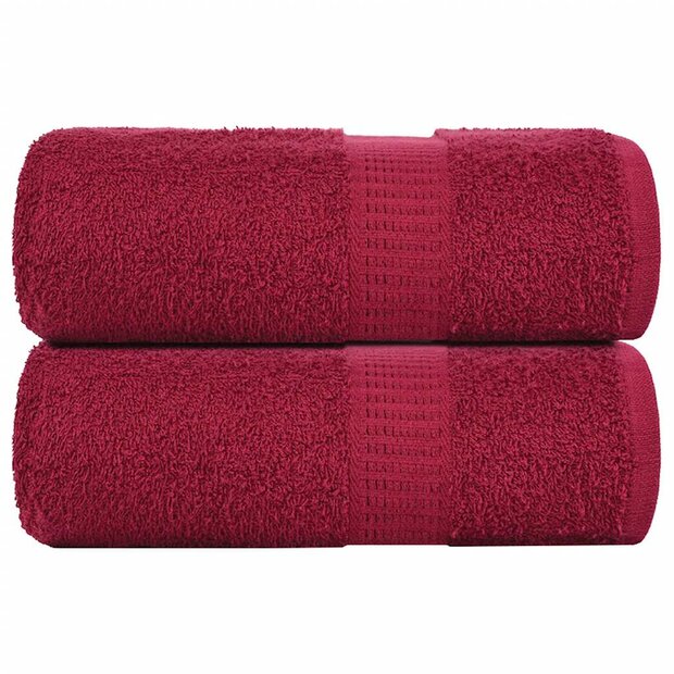 Gastendoekjes FROGN 2 st 30x50 cm 360 g/m&amp;sup2; bordeaux 1