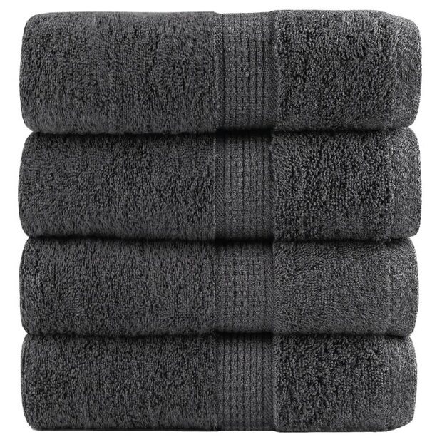 Gastendoekjes SOLUND 4 st 600 g/m&amp;sup2; 30x50 cm antracietkleur 1