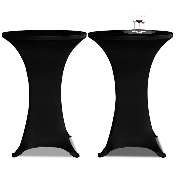 Statafelhoes Stretch &amp;Oslash;70cm Zwart (2 stuks) 1