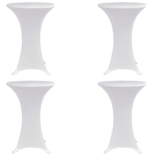 Statafelhoes 4 st stretch &amp;Oslash;80 cm wit 1