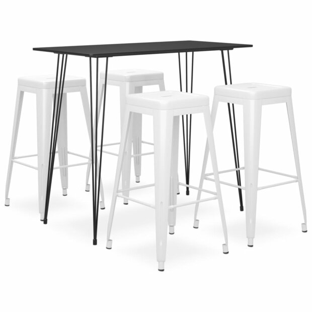 5-delige Barset zwart en wit 1