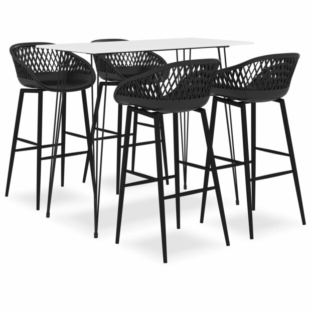 5-delige Barset wit en zwart 1