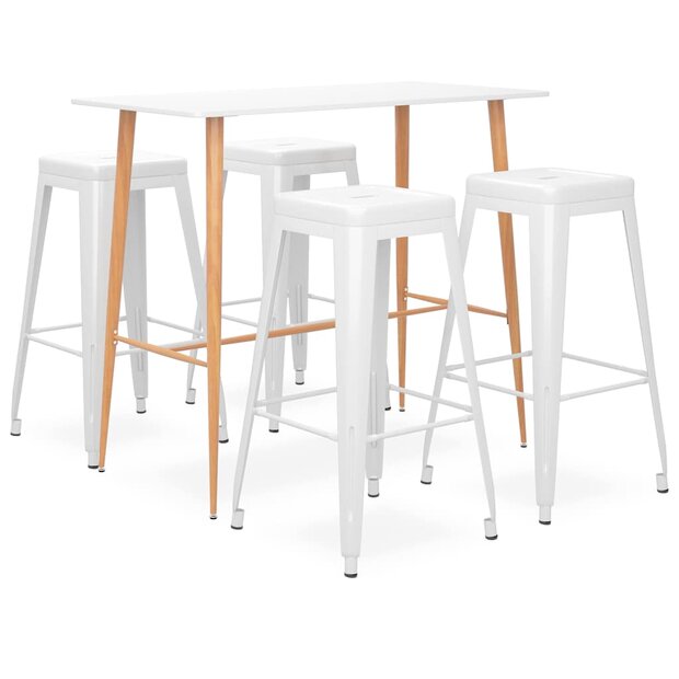 5-delige Barset wit 1