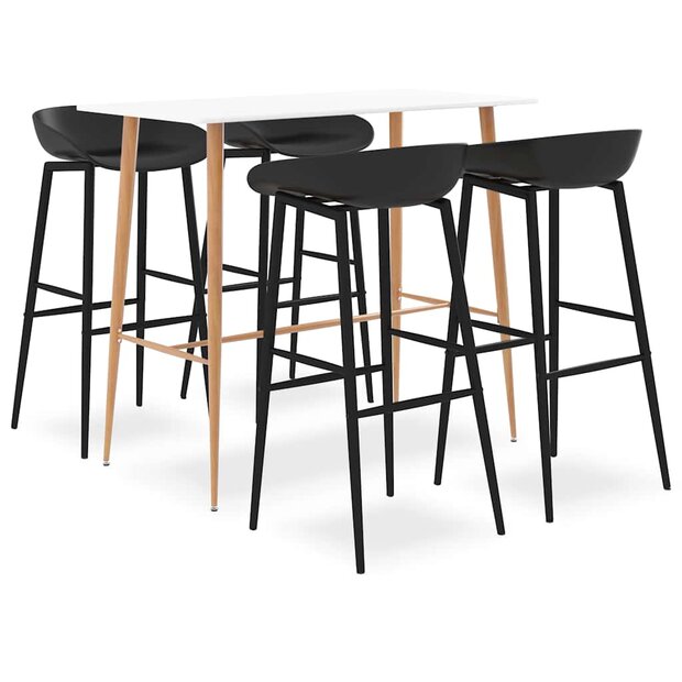 5-delige Barset wit en zwart 1