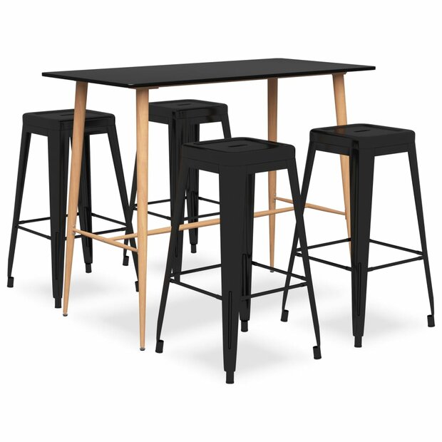 5-delige Barset zwart 1