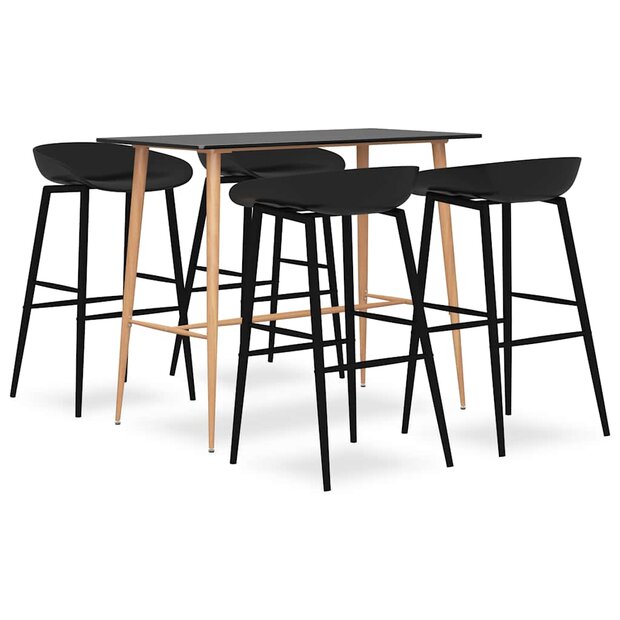 5-delige Barset zwart 1