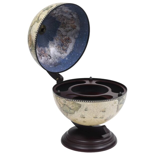 Globebar tafelmodel eucalyptushout groen 1