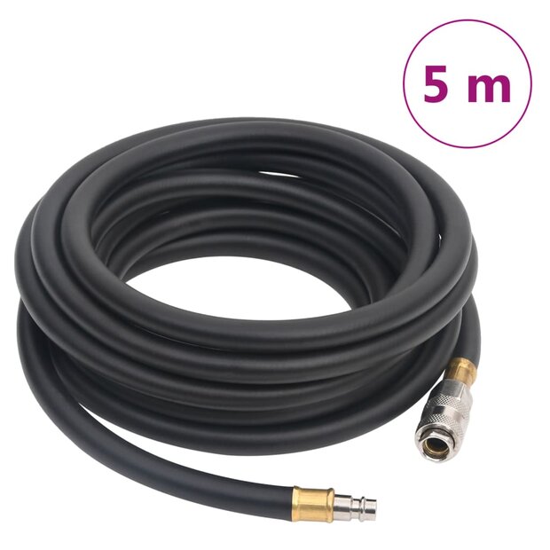 Luchtslang hybride 0,6&amp;apos;&amp;apos; 5 m rubber en PVC zwart 1