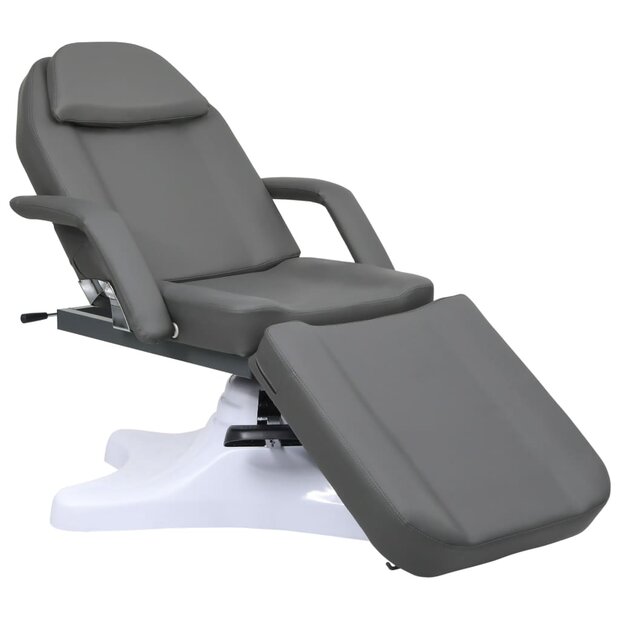 Massagetafel 180x62x(86,5-118) cm grijs 1