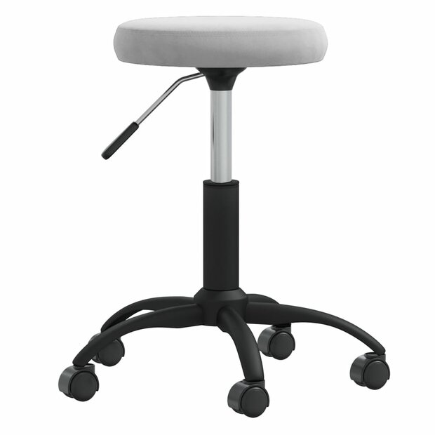 Massagekruk fluweel lichtgrijs 1