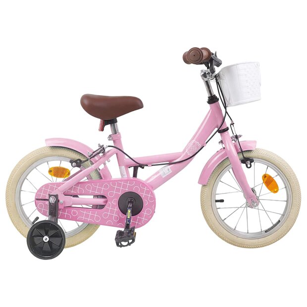 Kinderfiets 12 Inch voor 2-4 jaar oud Lichtroze 1
