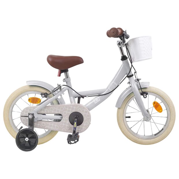 Kinderfiets 12 Inch voor 2-4 jaar oud Lichtgrijs 1