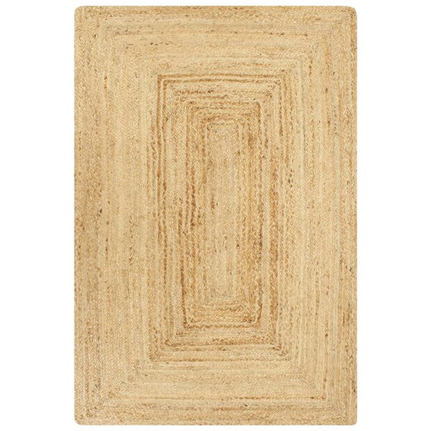 Vloerkleed handgemaakt 80x160 cm jute naturel  1