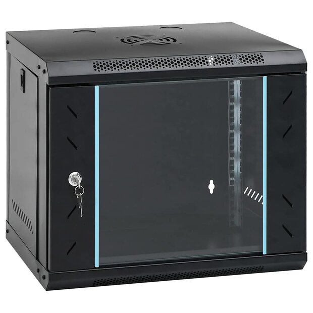 9U Wandgemonteerde Netwerkkast 19&amp;quot; IP20 53x40x45 cm 1