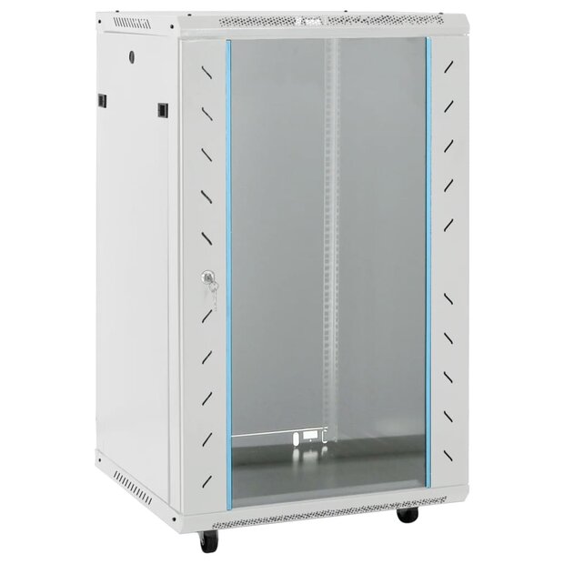 Netwerkkast 18U 19&amp;quot; IP20 60x60x100 cm grijs 1