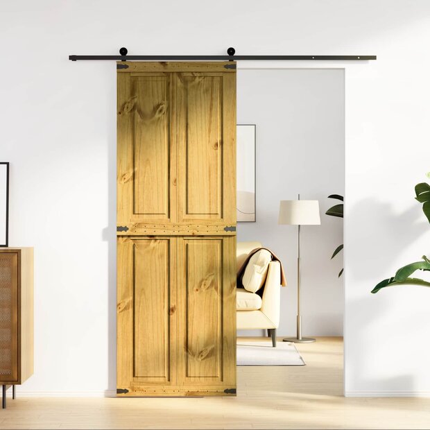 Schuifdeur Corona HoningBruin 70 x 210 cm Massief grenenhout 1
