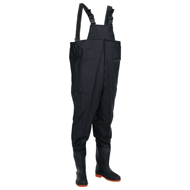 Waadpak met laarzen maat 42 zwart 1