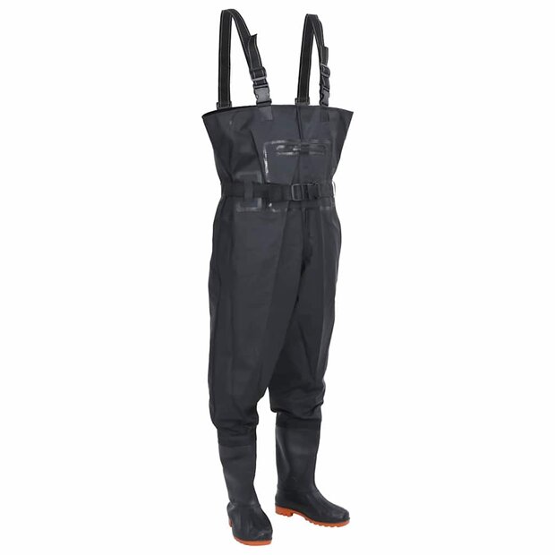 Waadpak met laarzen en riem maat 46 zwart 1