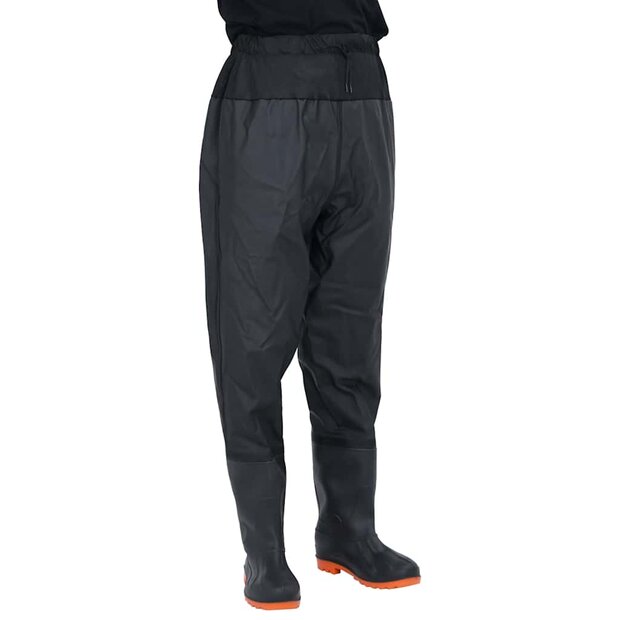 Waadpak met laarzen maat 45 zwart 1