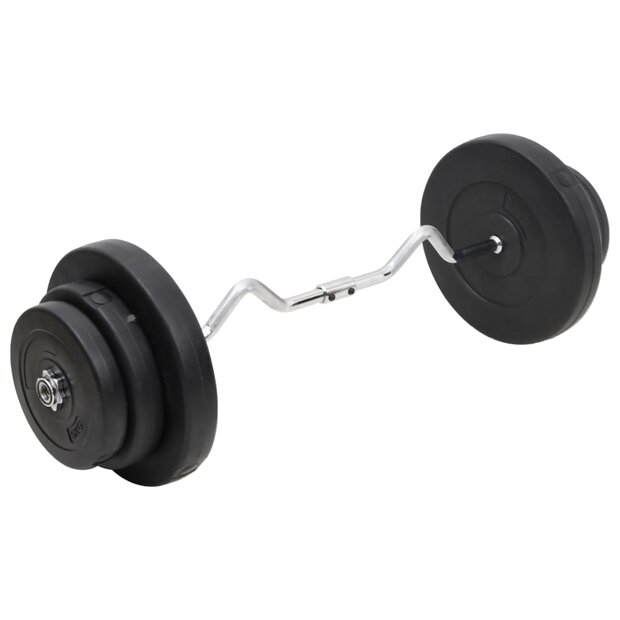 Halter gebogen met gewichten 60 kg 1