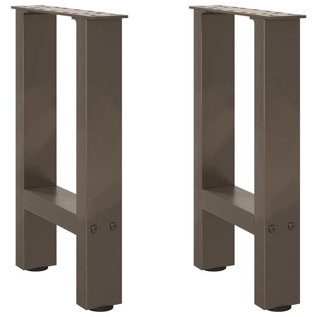 Salontafelpoten 2 st 28x(42-43) cm staal naturel 1