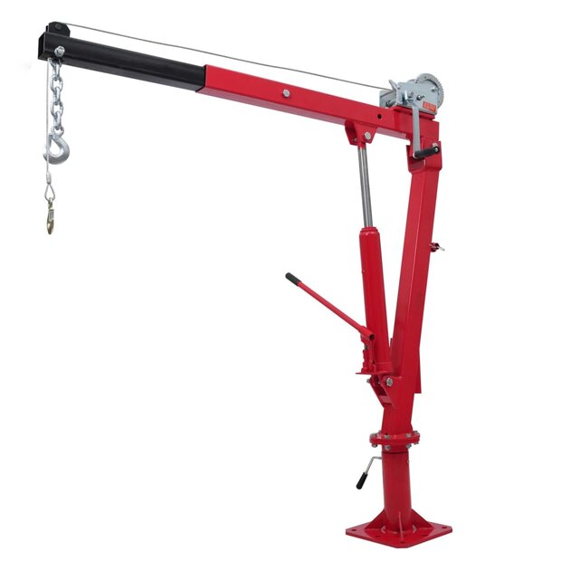 Aanhangwagenkraan met kabel en lier 1