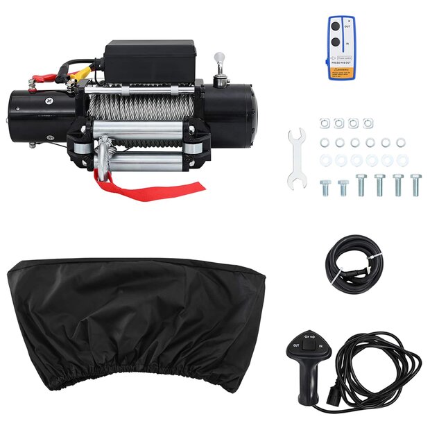 Elektrische lier PVC Zwart 1