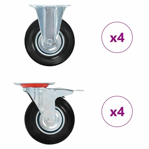 8 st Wielen 125 mm 1